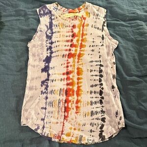 Colorful Tie-Dye Sleeveless Top